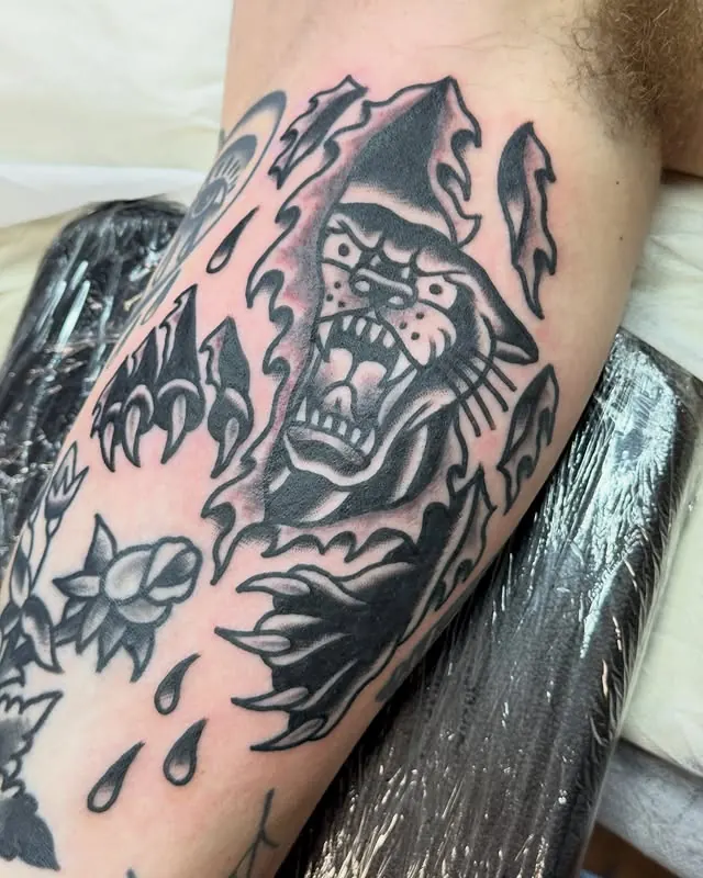 Recent black and grey tattoo work